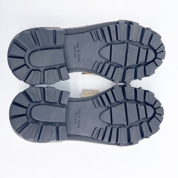 Rag & Bone Women's Shiloh 2.0 Loafers Lug Sole Tan Suede Size EU 35 US 5.5 - Picture 7 of 13